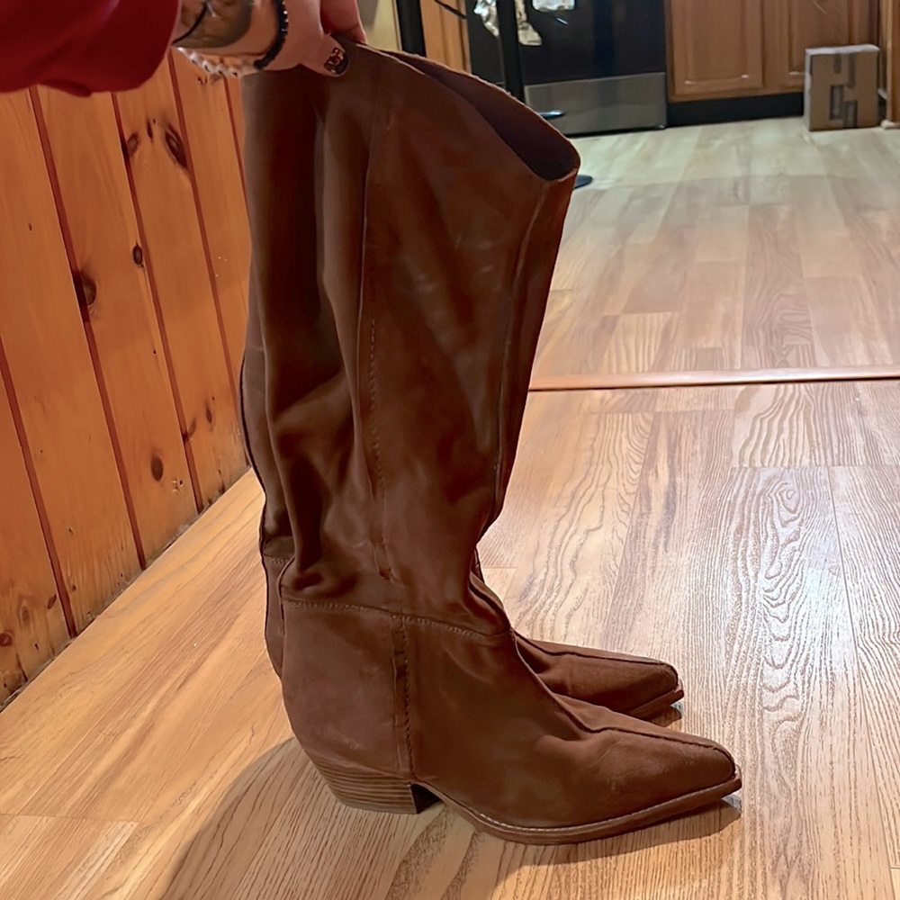 Free people suede slouch boots